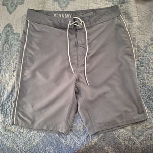 Old Navy Grey Board Shorts Size 36